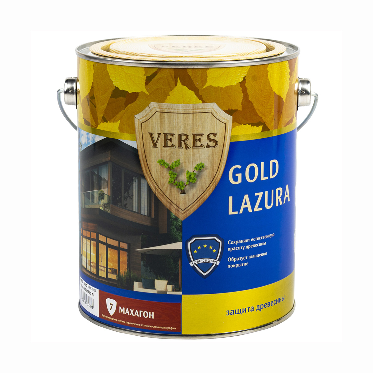 Верес gold № 7 махагон  2,7 л (1/4) "veres"