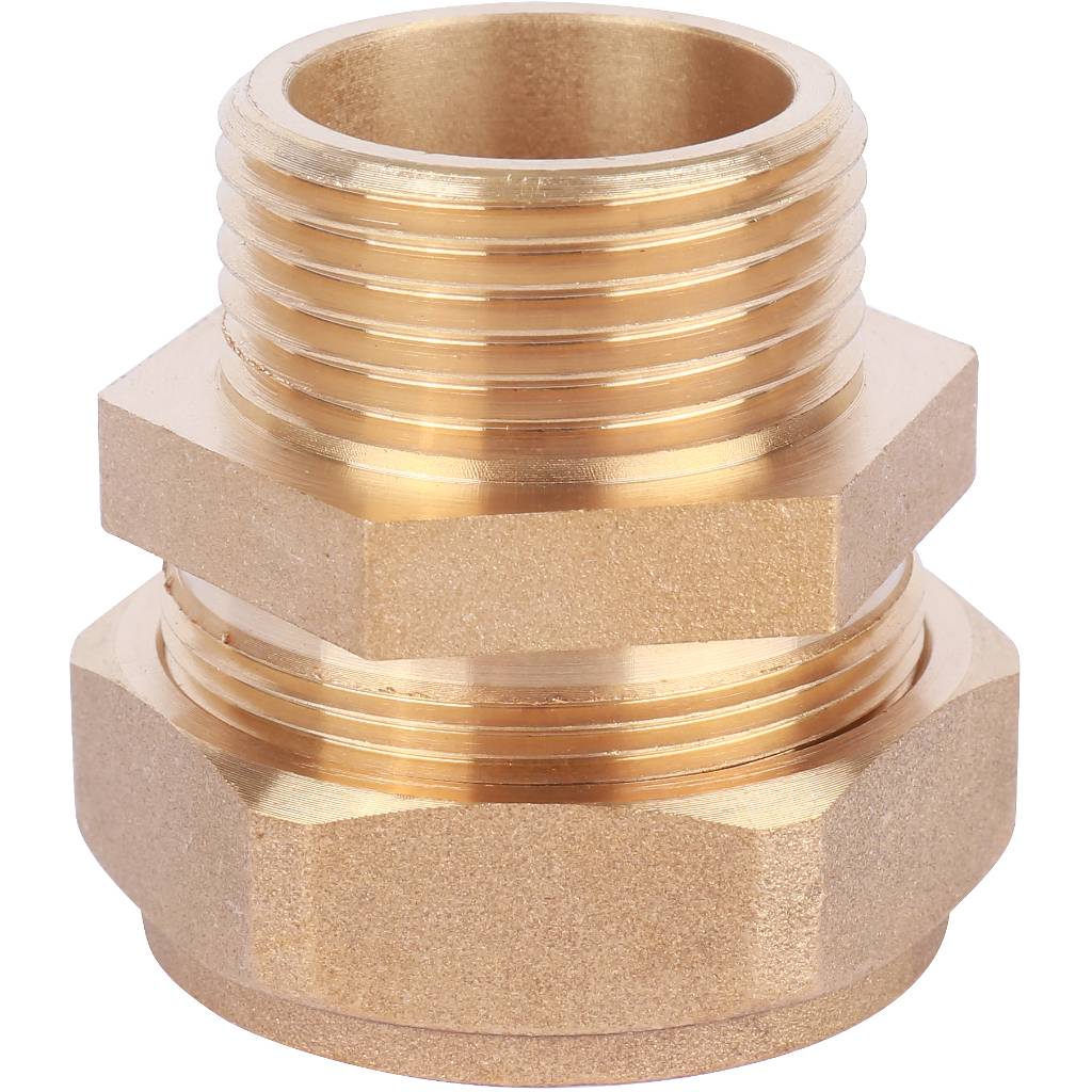 Муфта обжимная (НР) 25 х 1" для стальных гофрированных труб Neptun (Stahlmann)