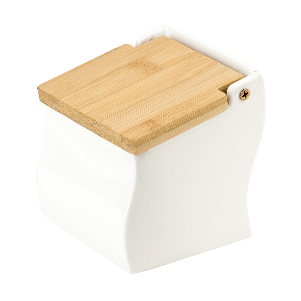 Банка для сыпучих продуктов Nouvelle Home Naturel, фарфоровая, 10,5 x 11 x 11,5 см, 600 мл