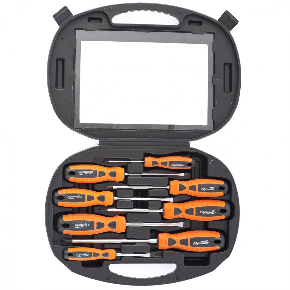 Набор отверток, СrV, в пластмассовом боксе, 8 шт, Sparta (133566)