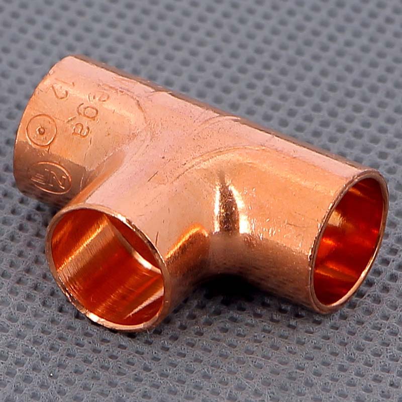 Тройник равнопроходной VIEGA под пайку 12 мм медный