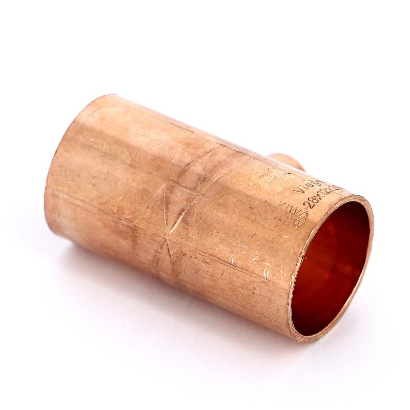 Тройник переходной под пайку 28 х 12 х 28 мм VIEGA медный