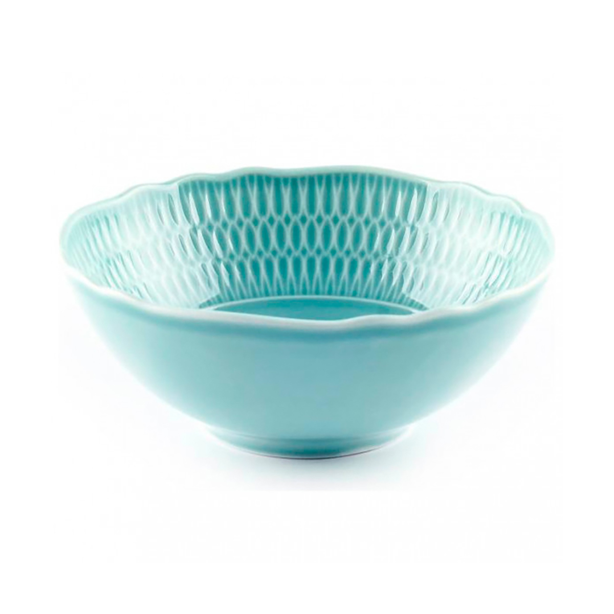 Салатник "sofia" голубая глазурь 26 см (1/6/36) "cmielow" 0883740 sofia lb05