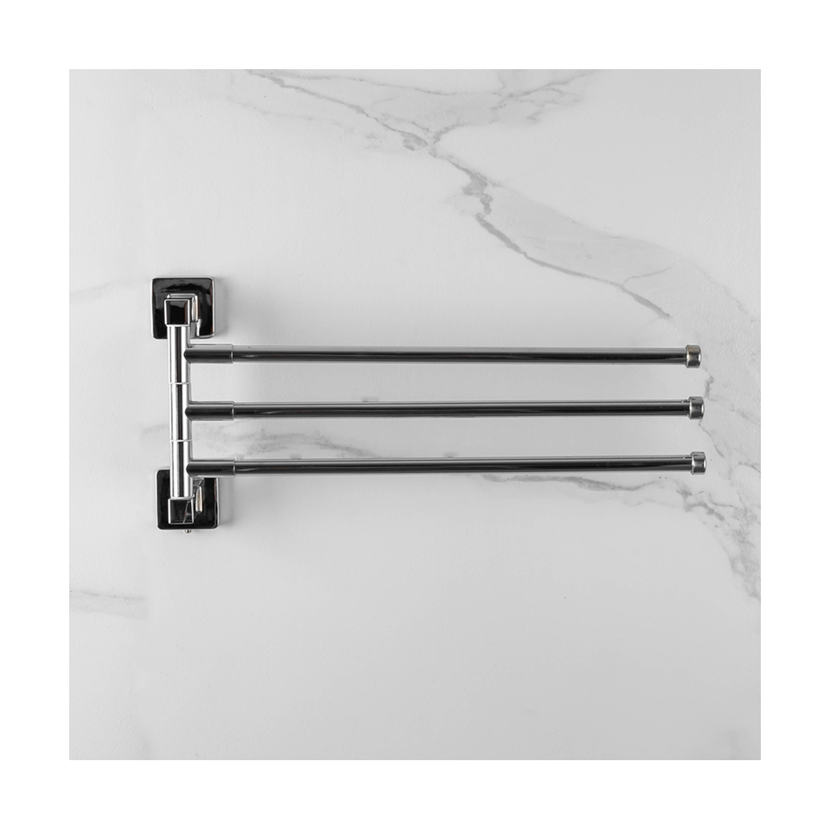 Полотенцедержатель поворотный тройной r15013 (нерж.сталь), хром (1/10/40) "frud"