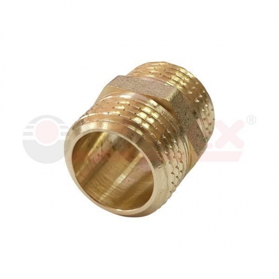 Ниппель латунный (наруж-наруж) VALFEX