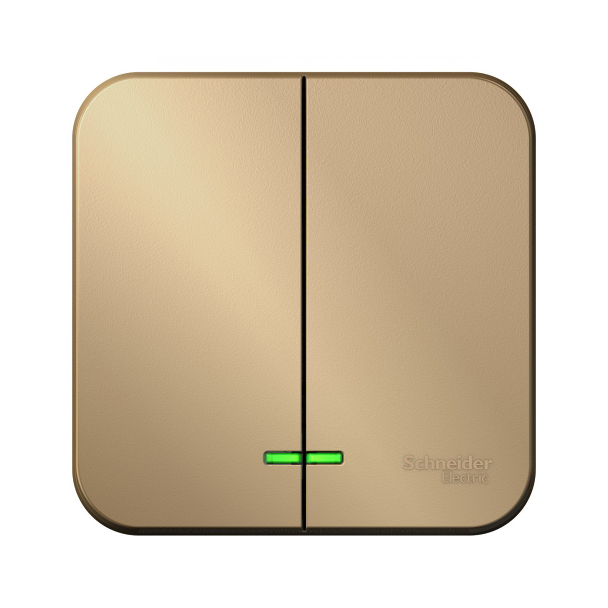 Выключатель открыт. уст. "blanca" 2-х кл. с индикатором 10а, титан (1/15/30) "schneider"