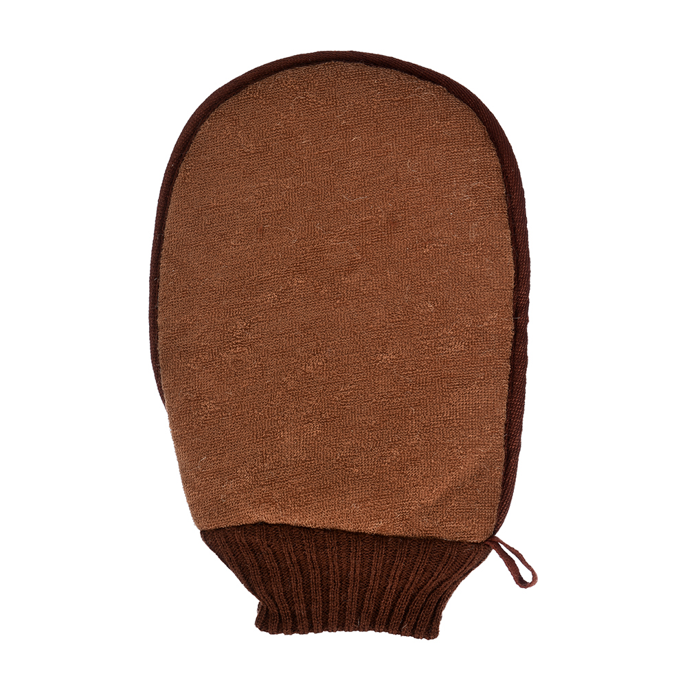 Мочалка-варежка из рами 15*24 см (1/30) "банные штучки" 40362