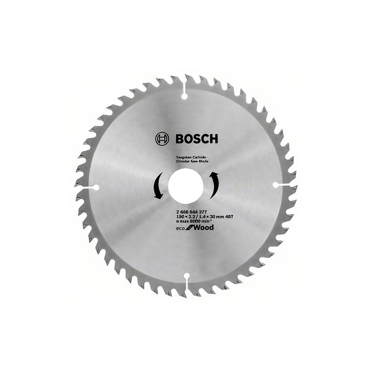 Диск пильный по дереву "eco for wood" 190 x 30 мм, 48 зубьев (1) "bosch" 2608644377