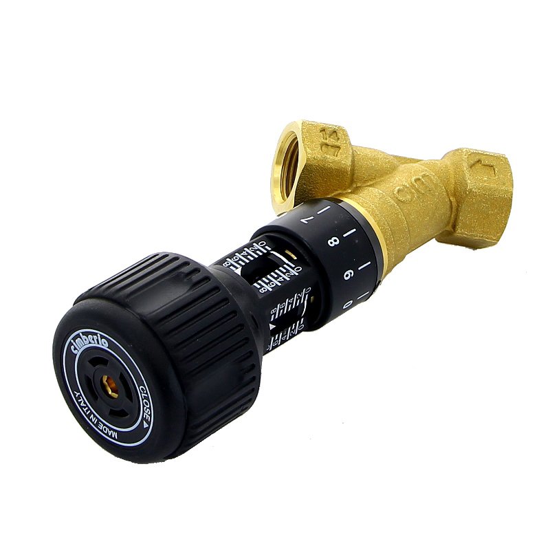 Клапан балансировочный CIM 727OT ручной 1/2" В / DN 15, с фиксацией настройки Kvs3,9 м3/час