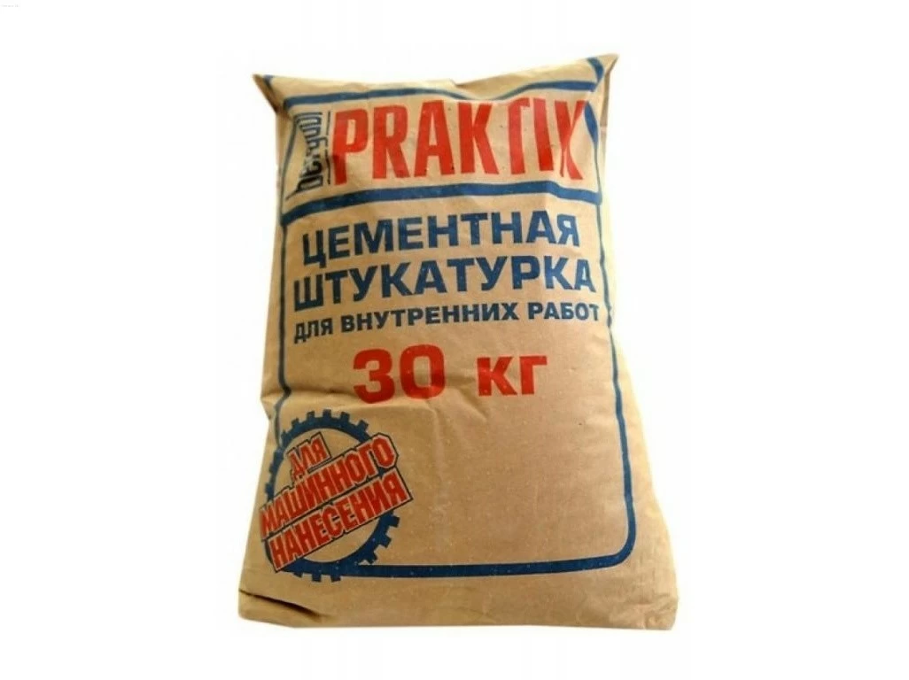 Штукатурка цементная для внутренних работ Praktik, 30кг