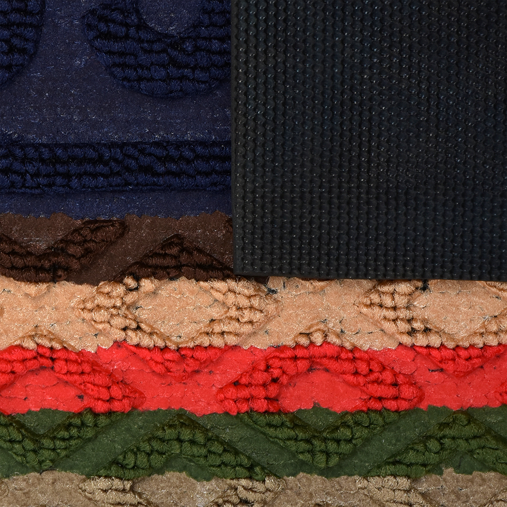 Коврик придверный "comfort" полукруглый 40*60 см "welcomе" (синий) (1/20) "vortex" 22385