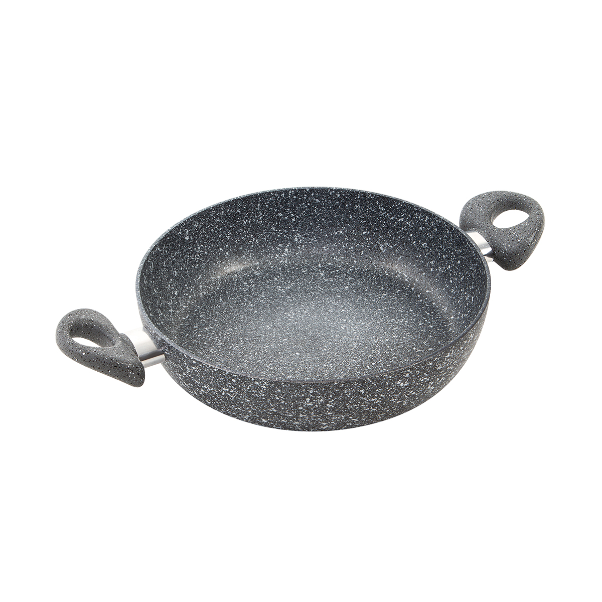 Жаровня антипригарн. мраморн. "stone pan" 24 см стекл. крышка (1/4) "scovo"