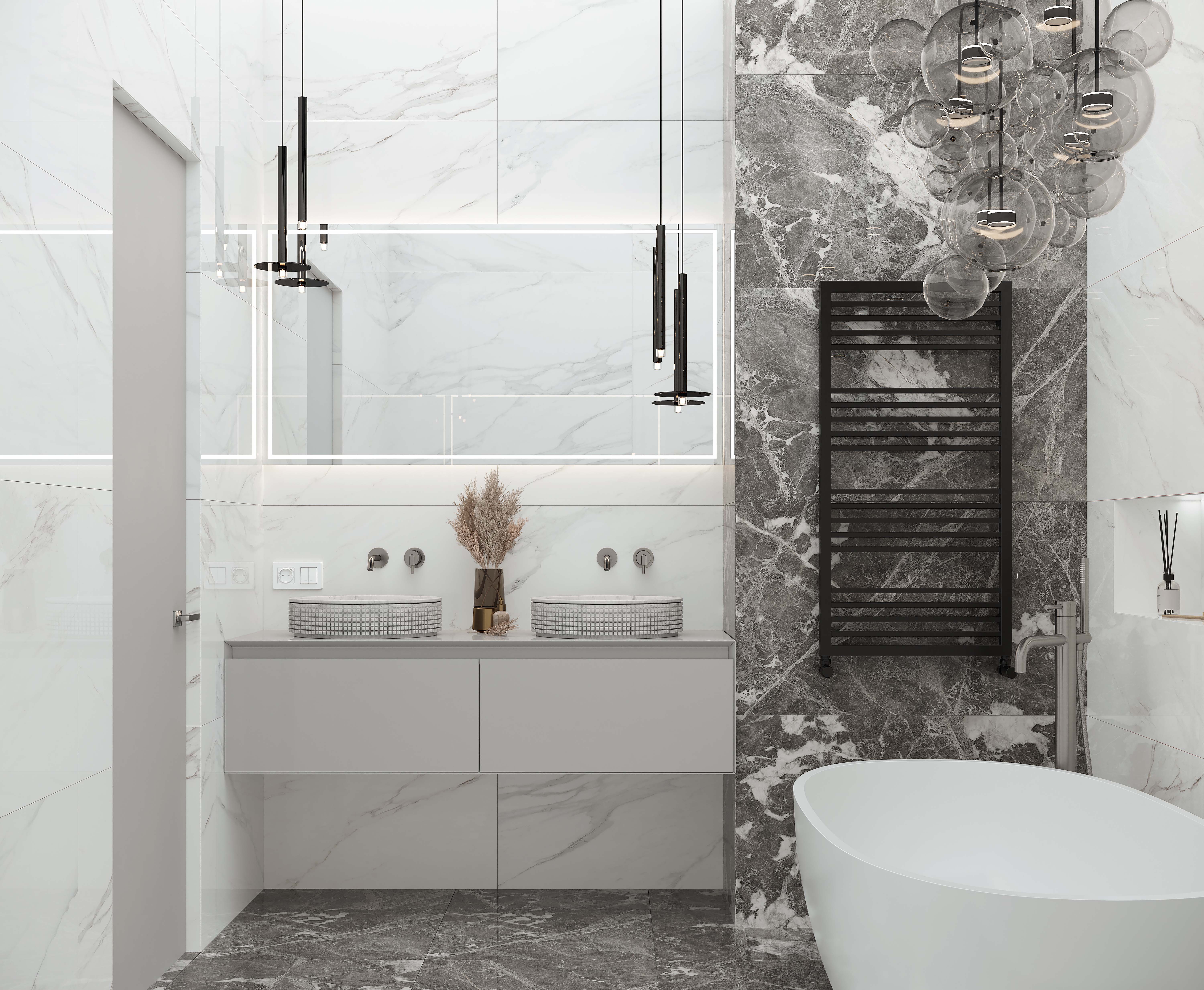 Calacatta superb керамогранит белый матовый 60x60