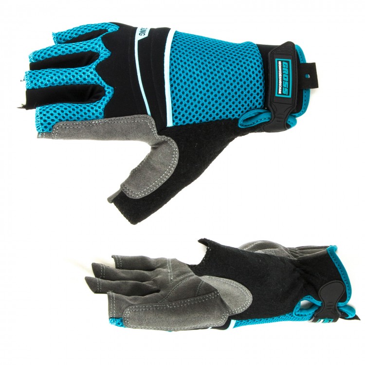 Перчатки комбинированные облегченные, открытые пальцы, AKTIV, М Gross (90315)