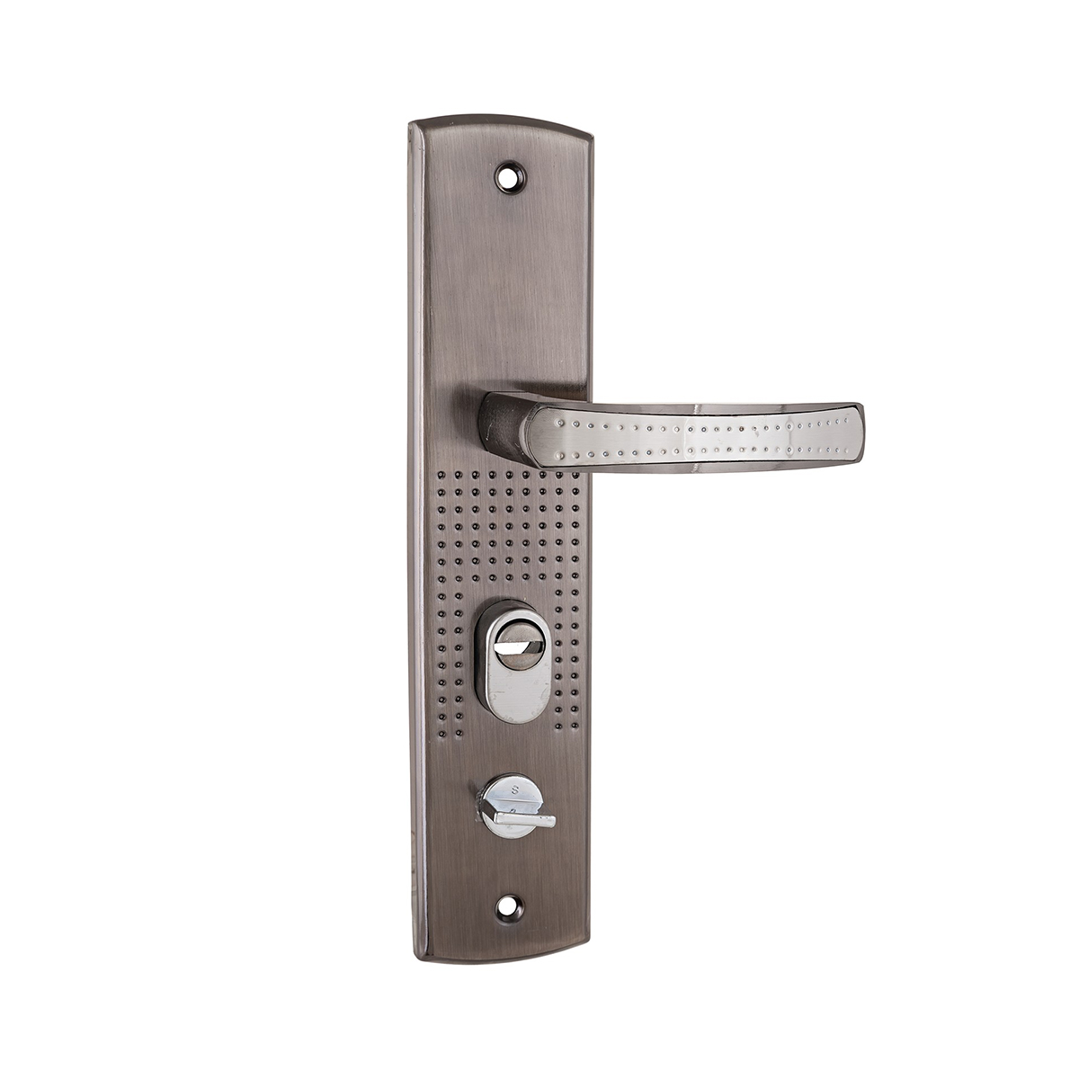 Ручка дверная на планке рн-а222-1-l для китайских метал. дверей, левая, мат. никель (1/12) "аллюр"