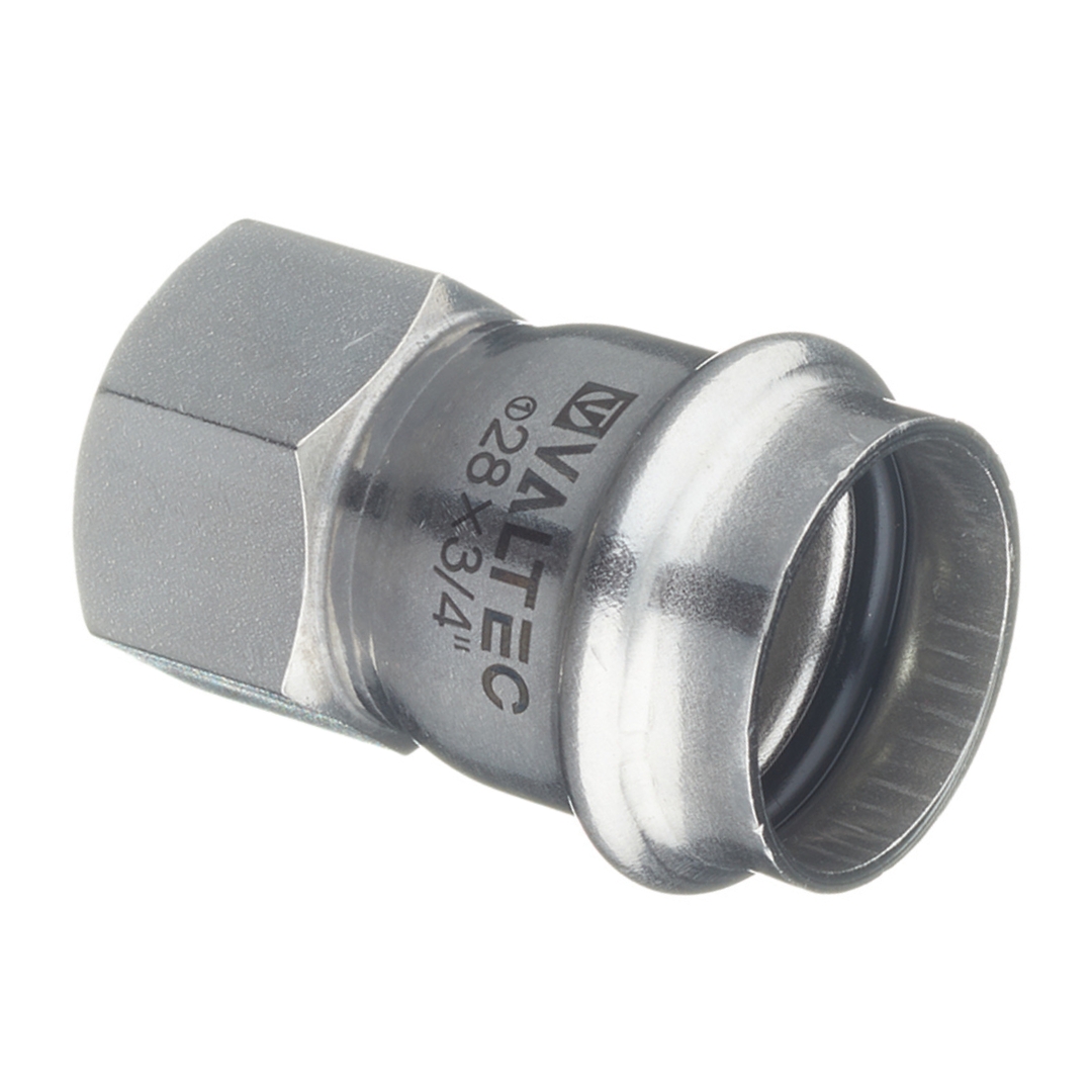 Муфта пресс-В 28 мм х 3/4" нержавеющая сталь VALTEC
