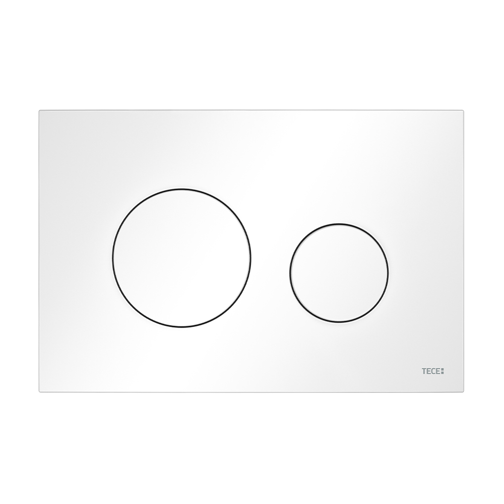 Пластиковая панель смыва TECEloop 2.0 белая матовая, для инсталляции унитаза, 150 x 220 x 5 мм