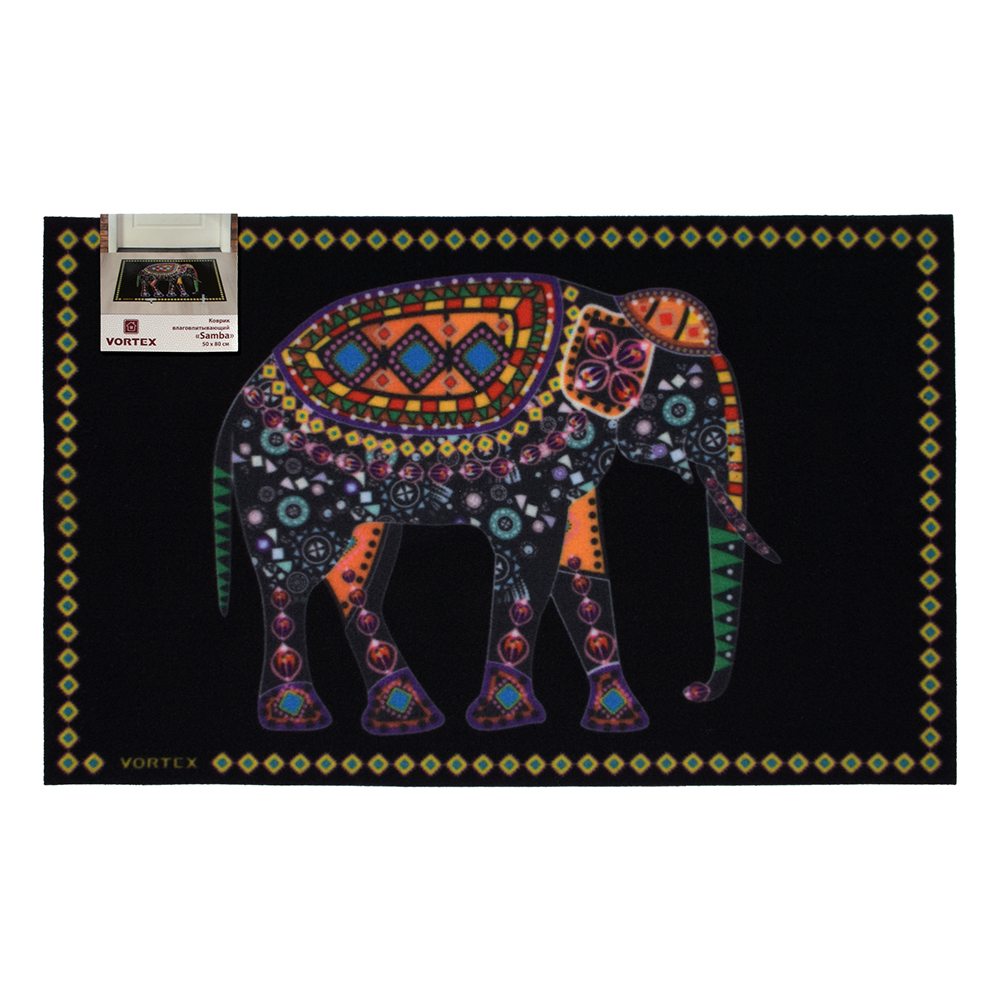 Коврик влаговпитывающий "samba" 50*80 см "слон" (1/10) "vortex" 24219