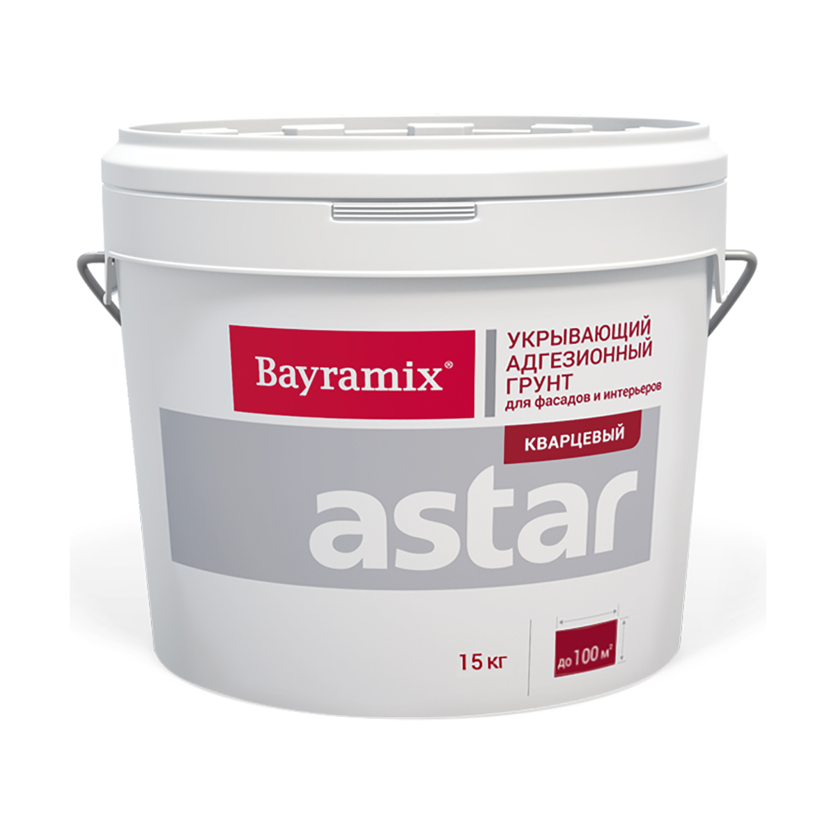 Грунт адгезионный "astar" кварцевый база в1 (белый) 15 кг (1) "bayramix"