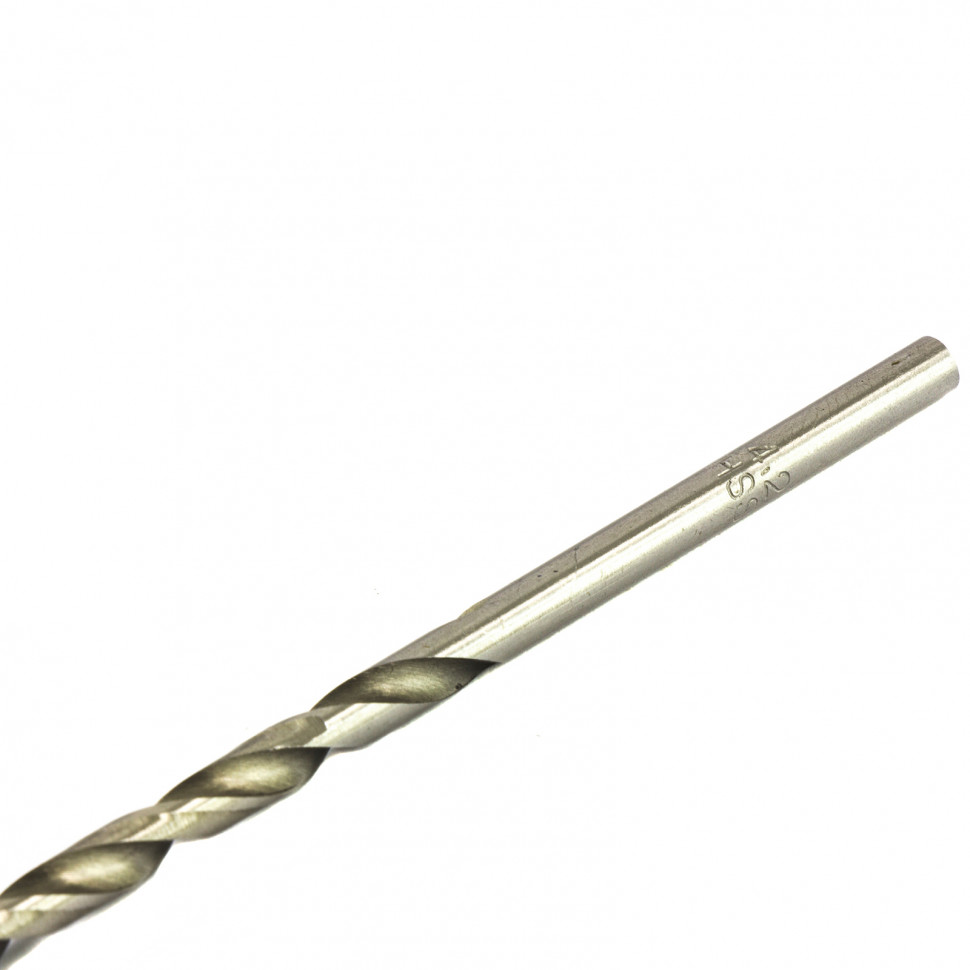 Сверло по металлу, 4.2 х 119 мм, полированное, удл, HSS, 10 шт, цилиндрический хвостовик Matrix (715042)