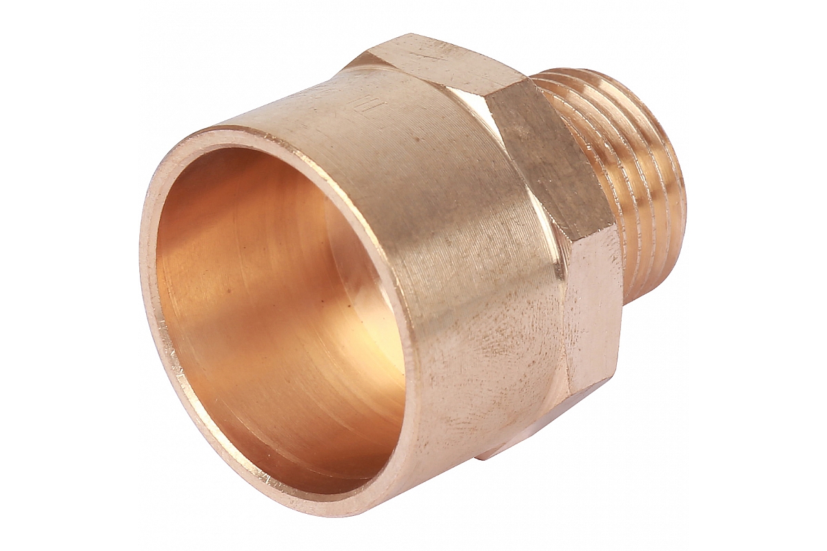 Муфта 28х1/2" переходная (НР) под пайку с наружной резьбой SANHA бронзовая 142432812
