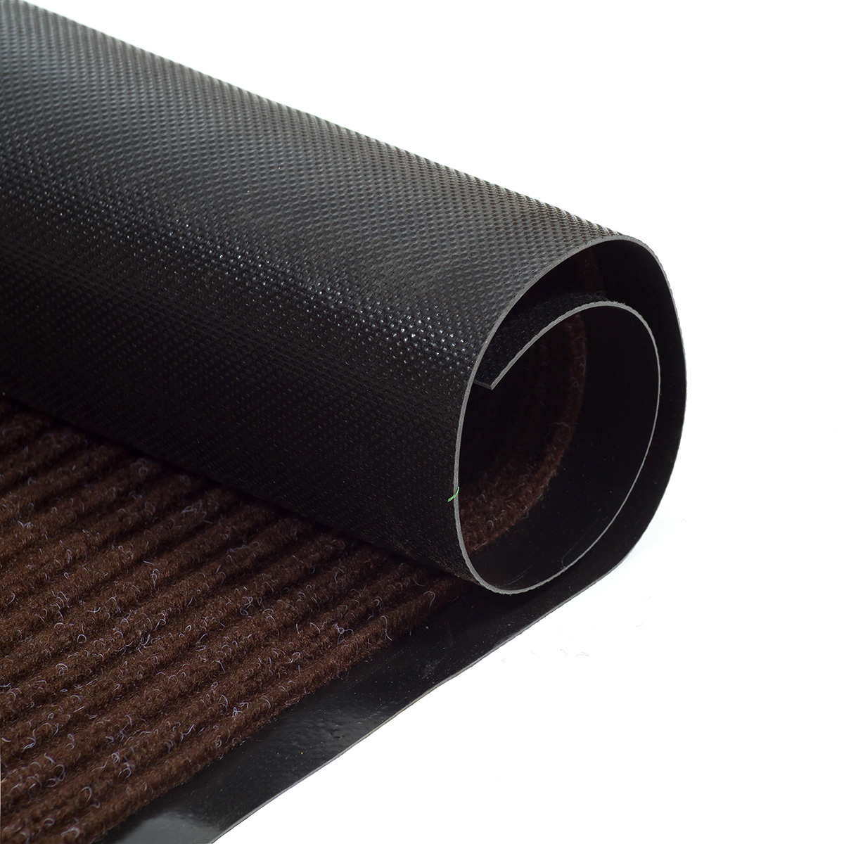 Коврик влаговпитывающий "ребристый" 100*200 см (коричневый) (1/3) "sunstep" 35-082