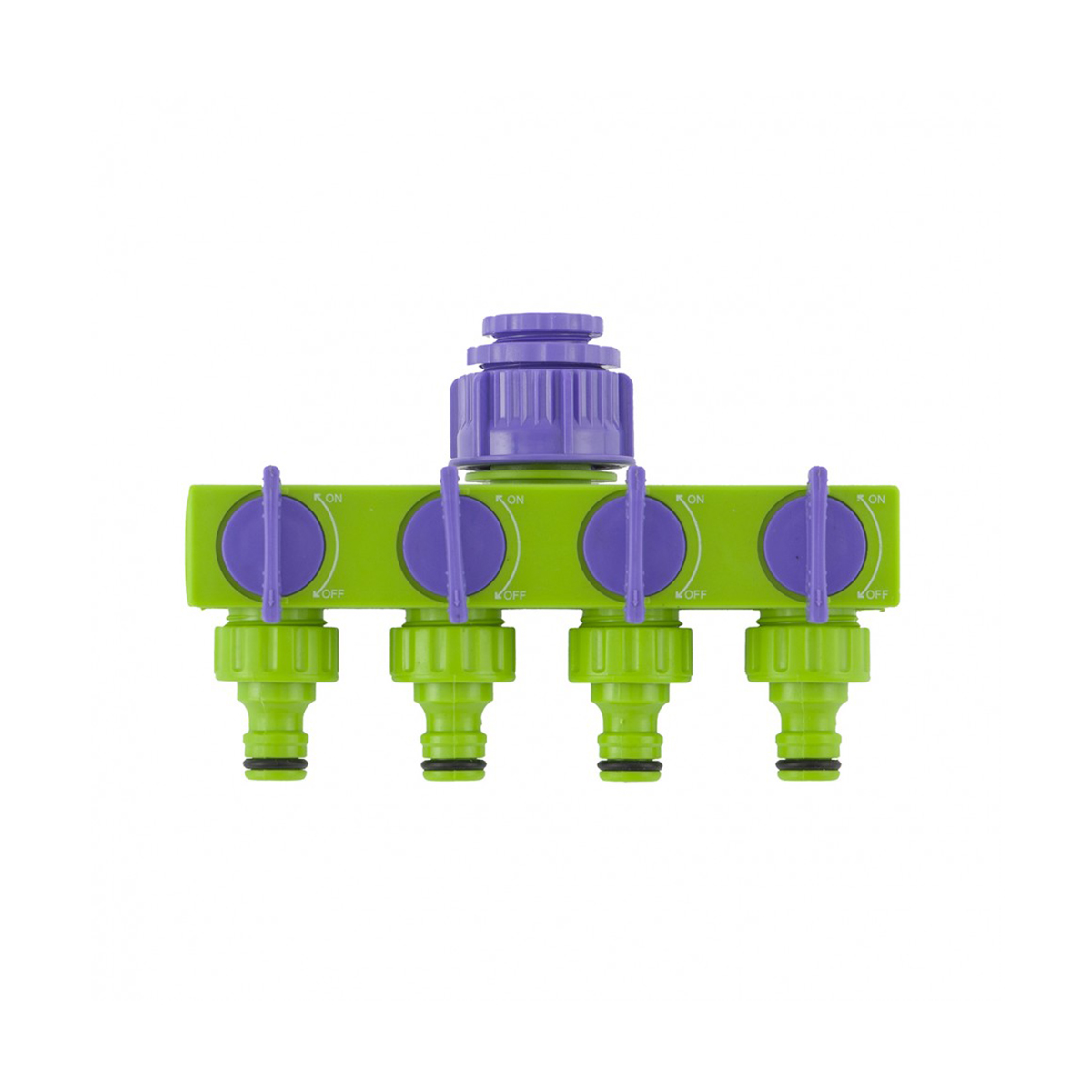 Разветвитель для шлангов 4-х канальный 1/2"-3/4" регулируемый (1/20) "palisad"