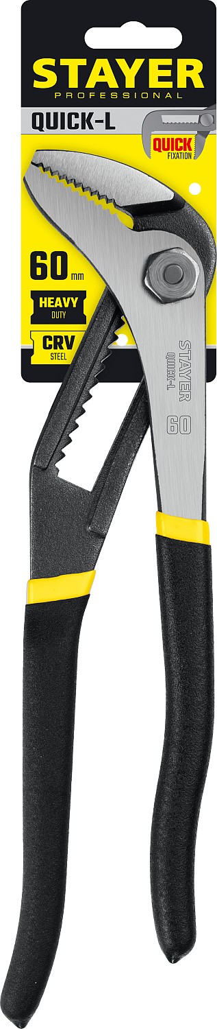 STAYER Quick-L, 270 мм, переставные клещи, Professional (22370)