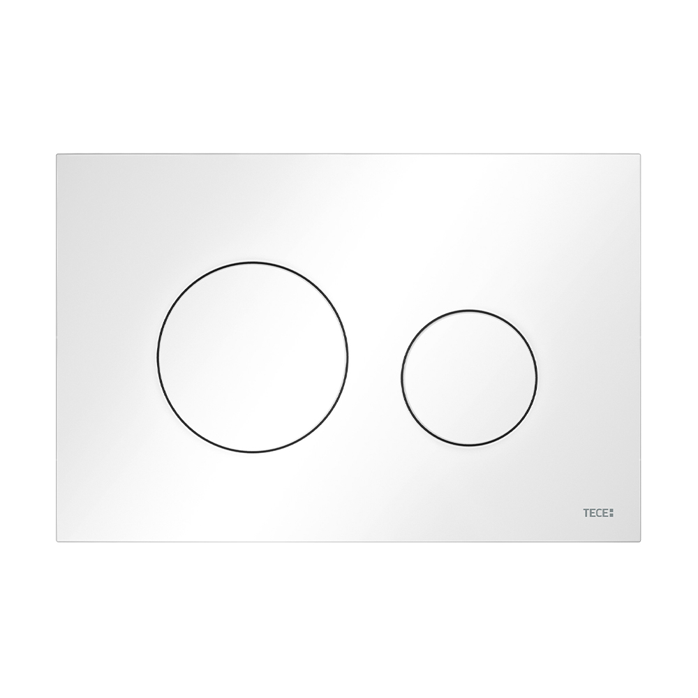 Пластиковая панель смыва TECEloop 2.0 панель белая, для инсталляции унитаза, 150 x 220 x 5 мм