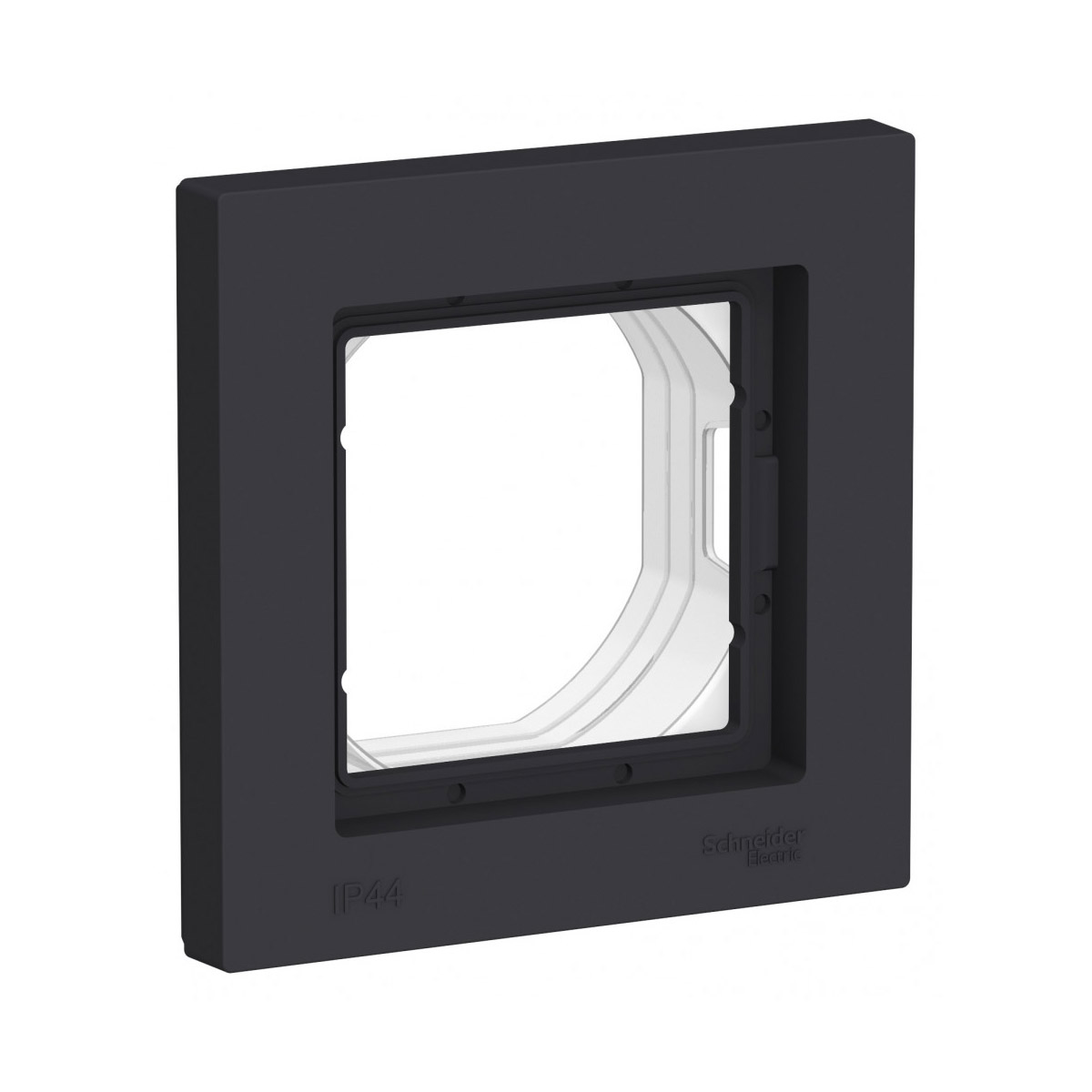 Рамка "atlasdesign aqua" 1 местн. универс., карбон (1/10/20) "schneider"