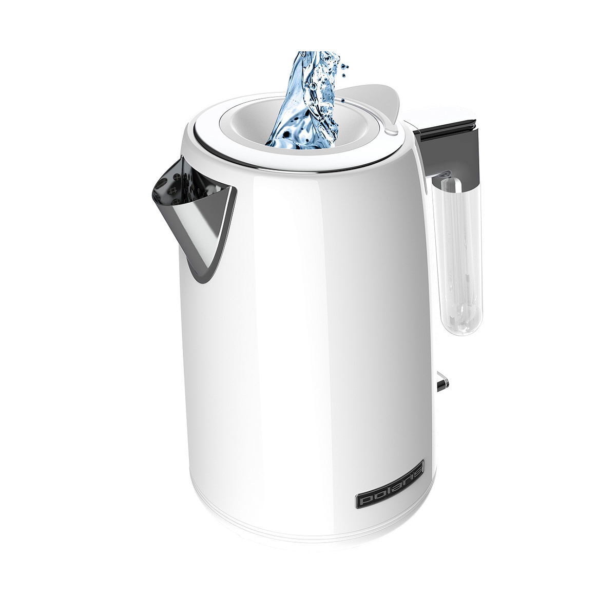 Чайник электр. pwk 1746ca "water way pro" 1,7 л сталь (белый) (1/4) "polaris"