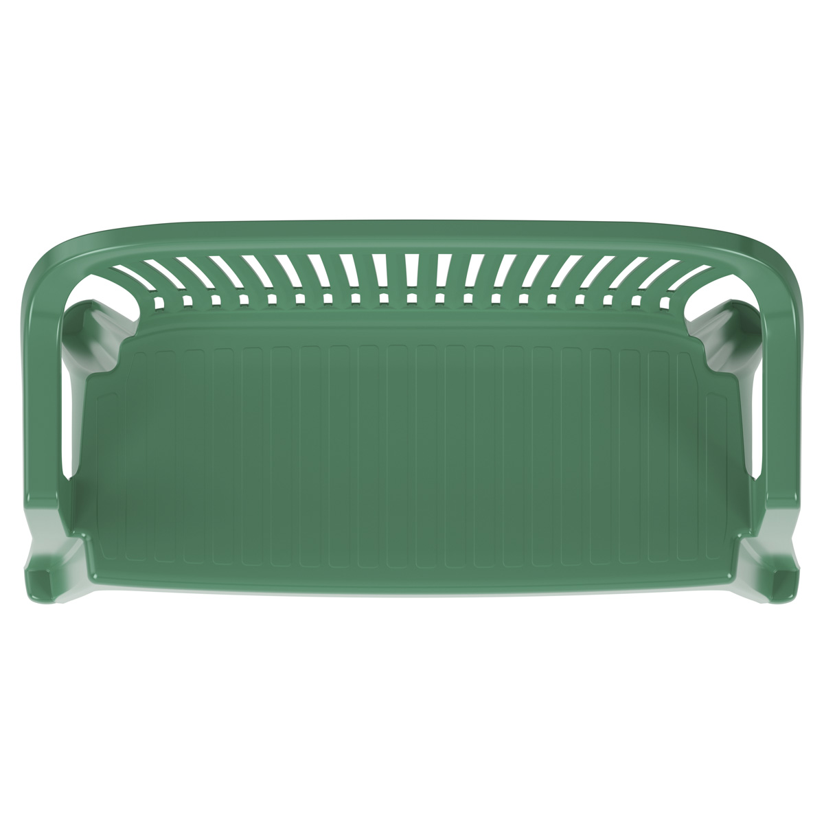 Скамейка со спинкой пласт. "престиж" 115*60*81 см (зеленая) (2) "альтернатива" м5934