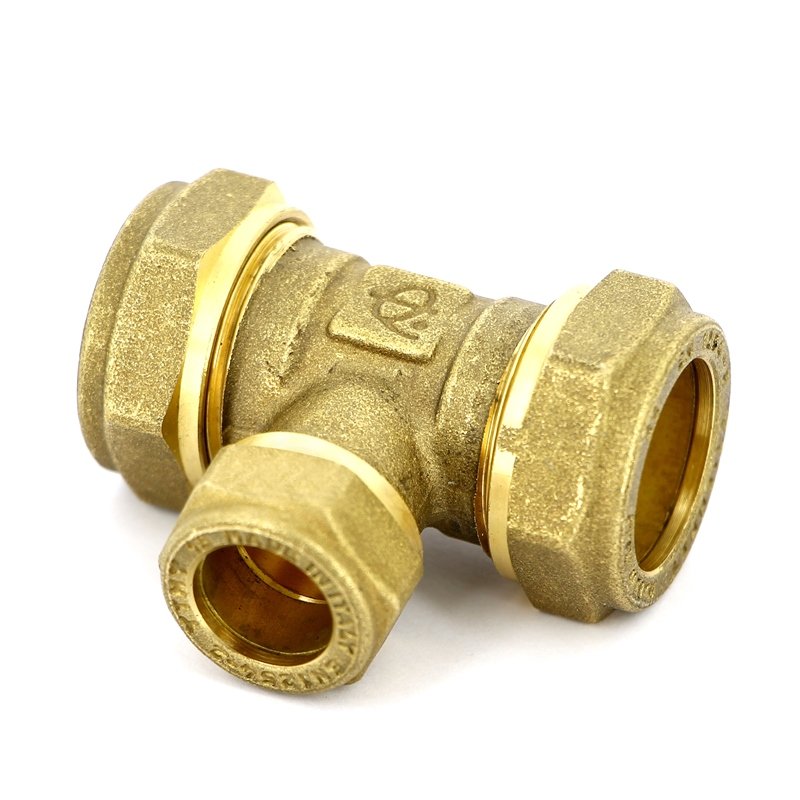 Тройник 22 х 28 х 22 обжим TIEMME