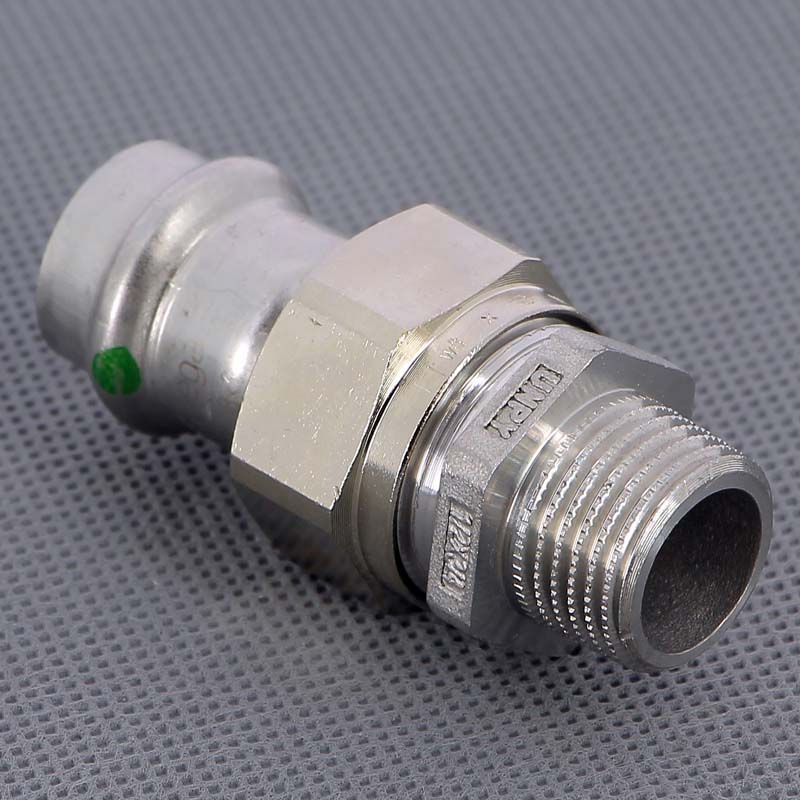 Муфта пресс-Н 15х1/2" нержавеющая сталь Sanpress Inox VIEGA