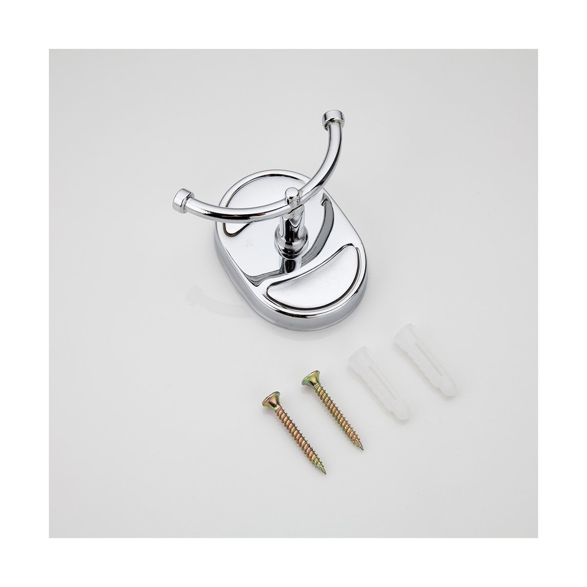 Крючок двойной f1905-2, хром (1/50/200) "frap"