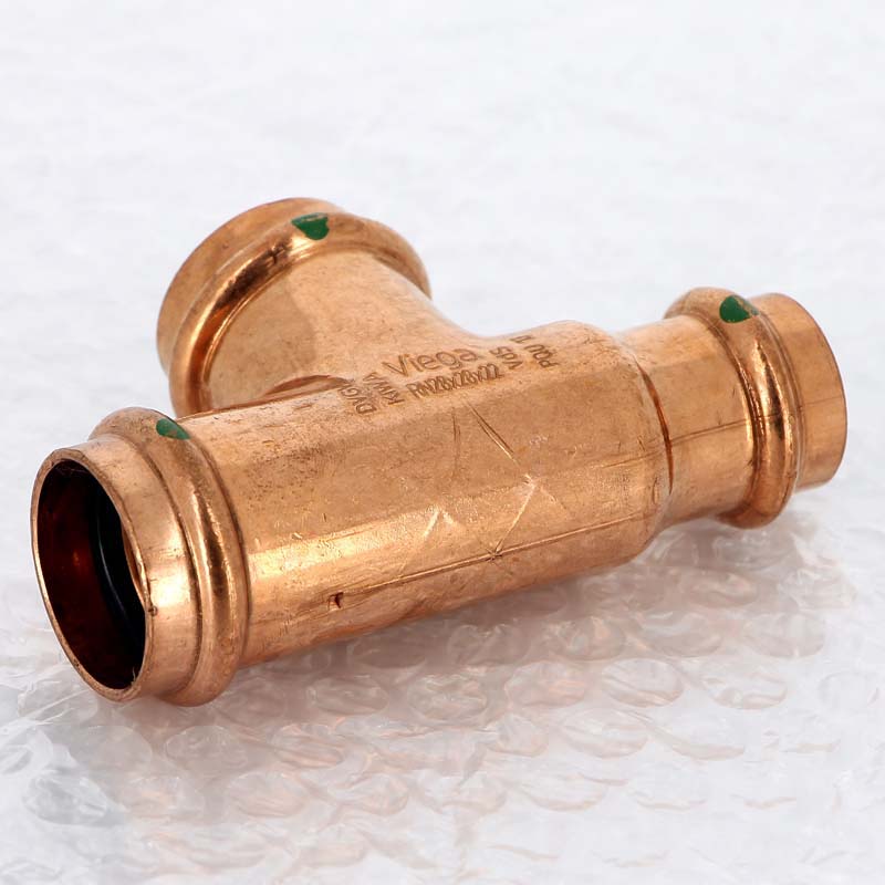 Тройник пресс медный Profipress VIEGA 28х28х22