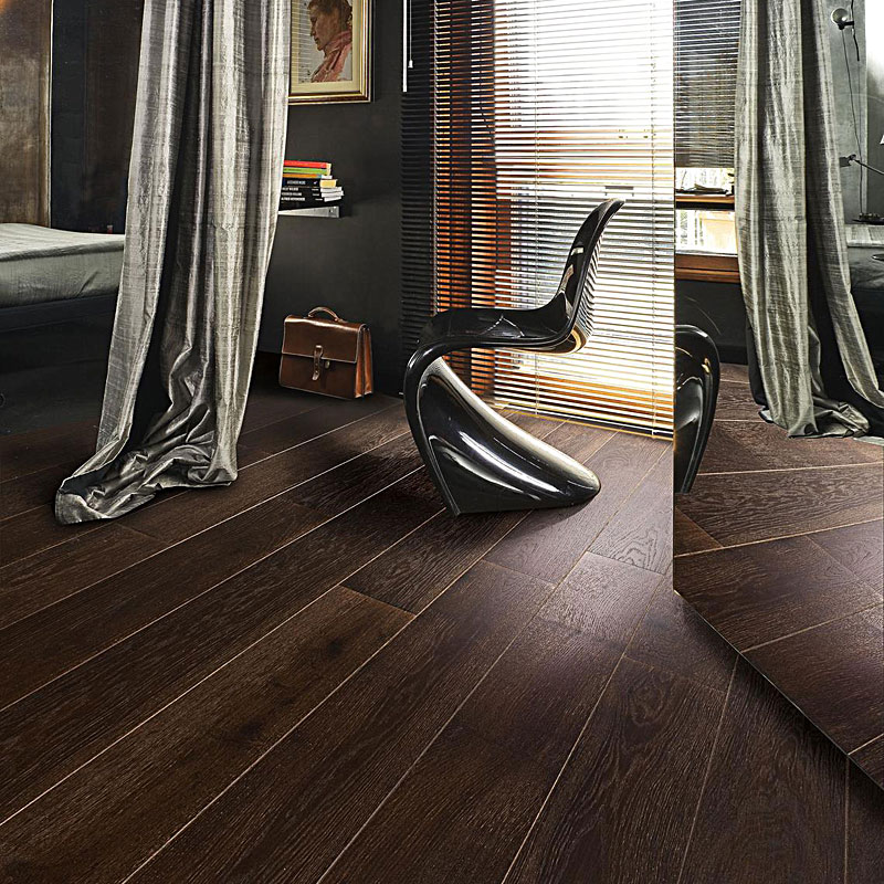 Паркетная доска Kahrs Original Коллекция Новая Классика Дуб Новая Классика Черный матовый лак однополосный ORIGINAL OAK BLACK 1S