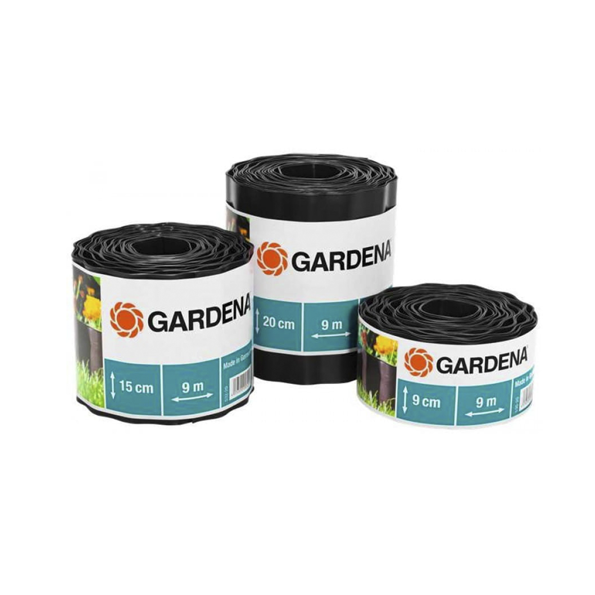 Бордюр для клумб и газонов 9 см, 9 м (черный) (1/6) "gardena" 00530-20.000.00