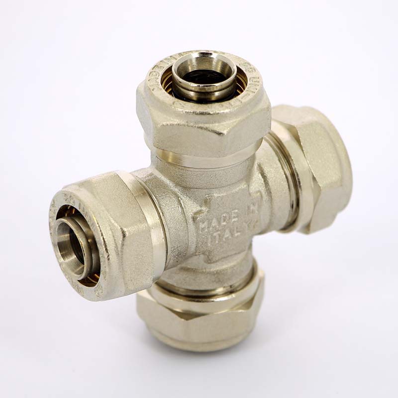 Крестовина обжимная 20 х 20 х 20 х 20 UNI-FITT