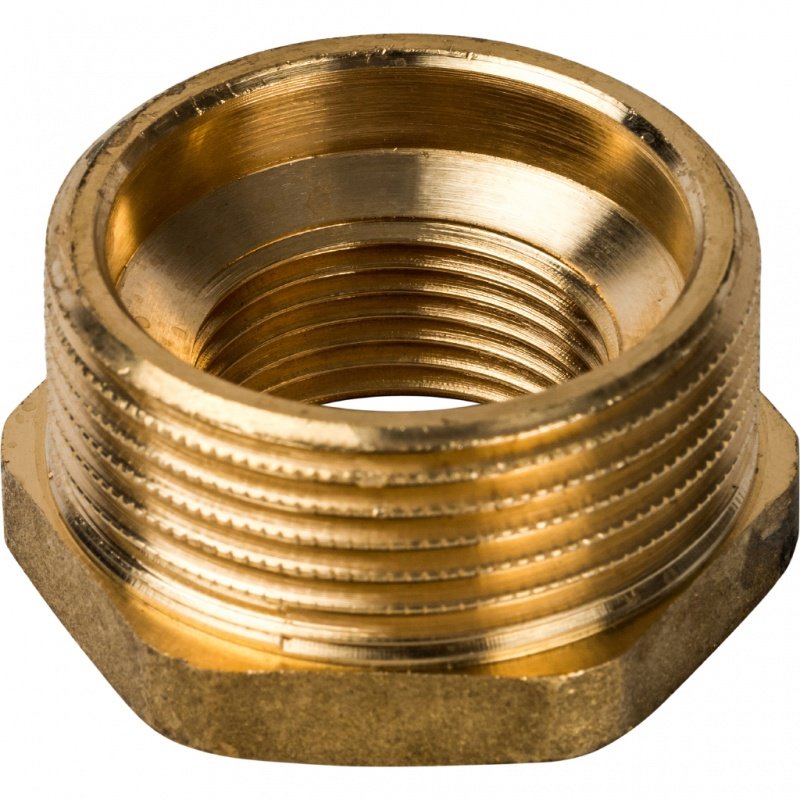 Футорка редукционная НВ 1"1/4 x 3/4" латунь STOUT