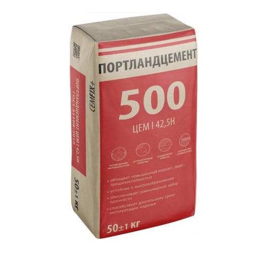 Портландцемент М500 CEMFIX 50 кг