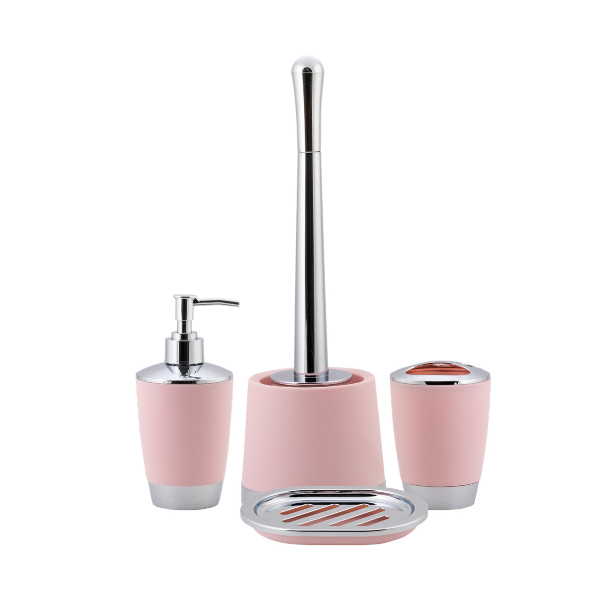 Мыльница "альма" пласт. (розовый) (1/12) "swensa" swp-2100pdr-04