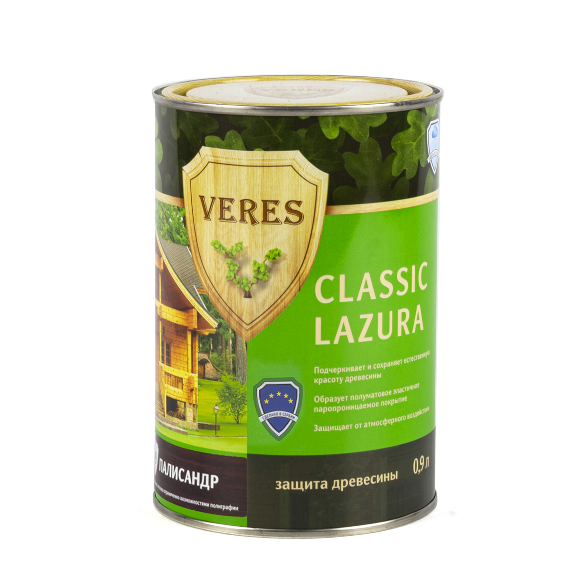 Верес классик лазура № 9 палисандр  0,9 л (1/6) "veres"