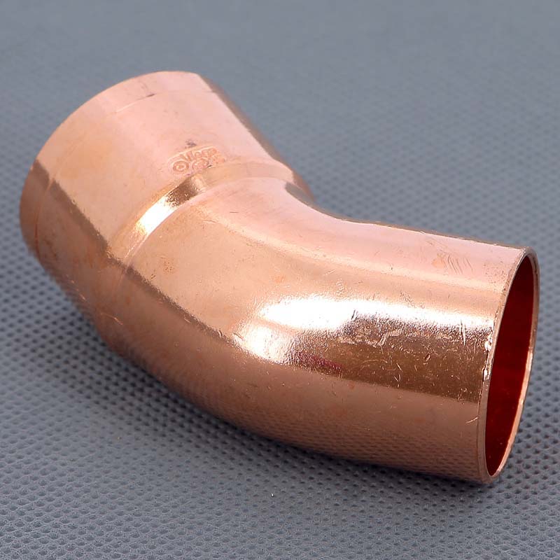 Угол однораструбный 45° VIEGA пайка 35 мм медный