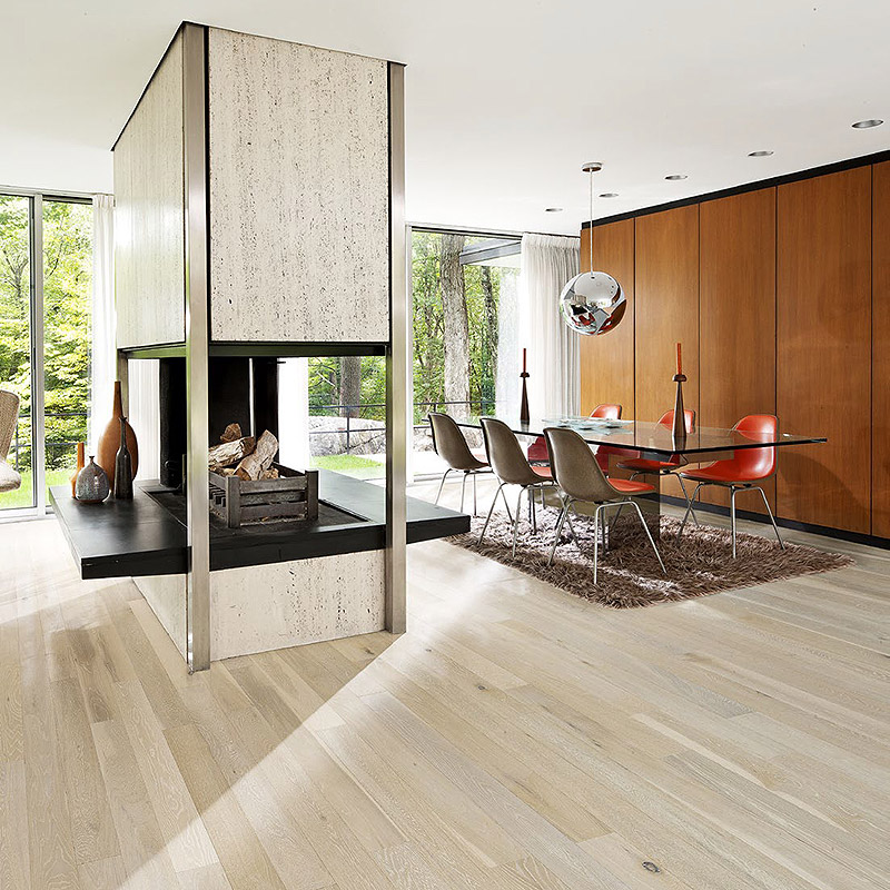 Паркетная доска Kahrs Spirit Unity Дуб Арктик матовый брашированный белый однополосный SPIRIT OAK ARCTIC 1S