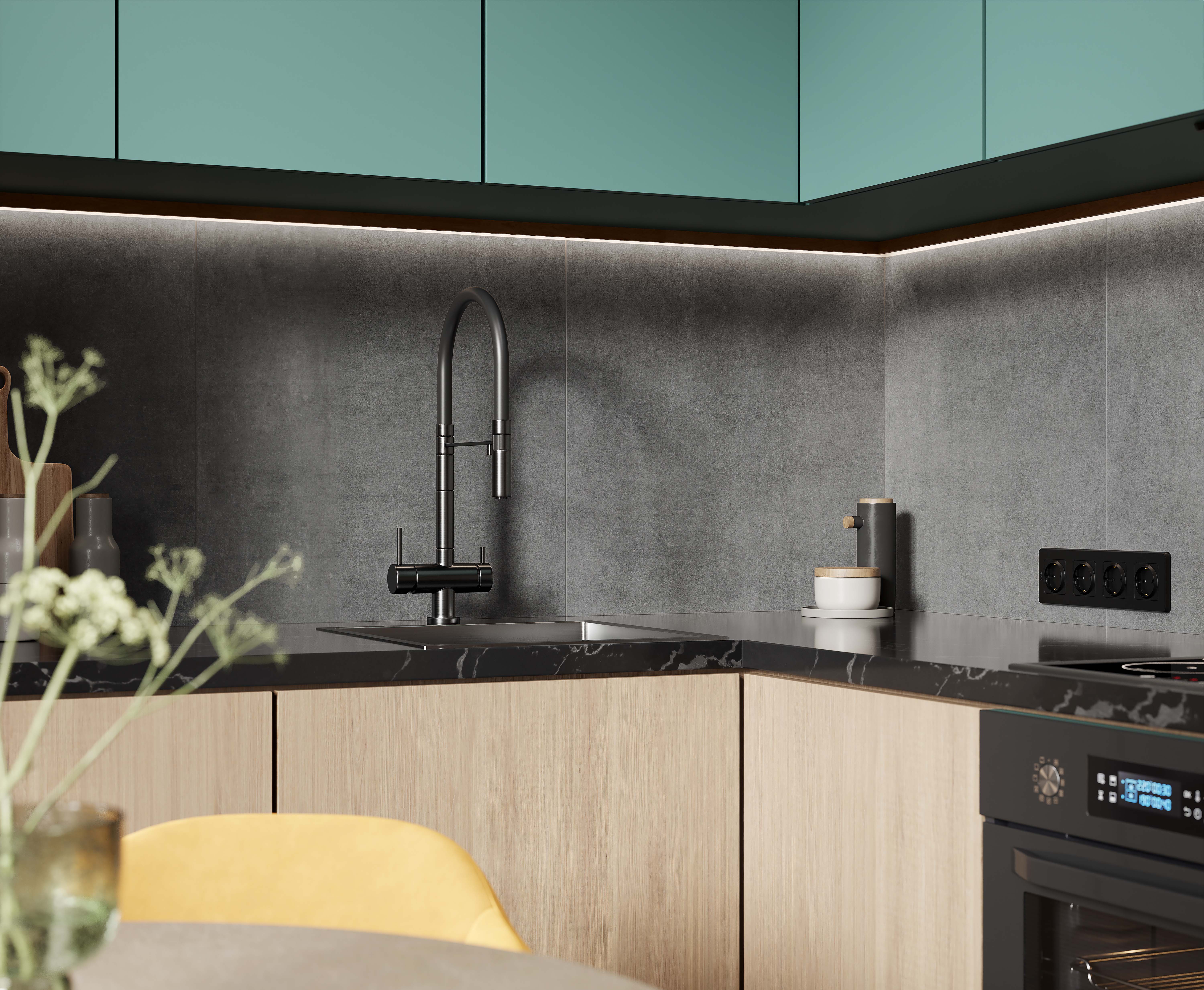 Carbon grafito керамогранит тёмно-серый матовый 60x60