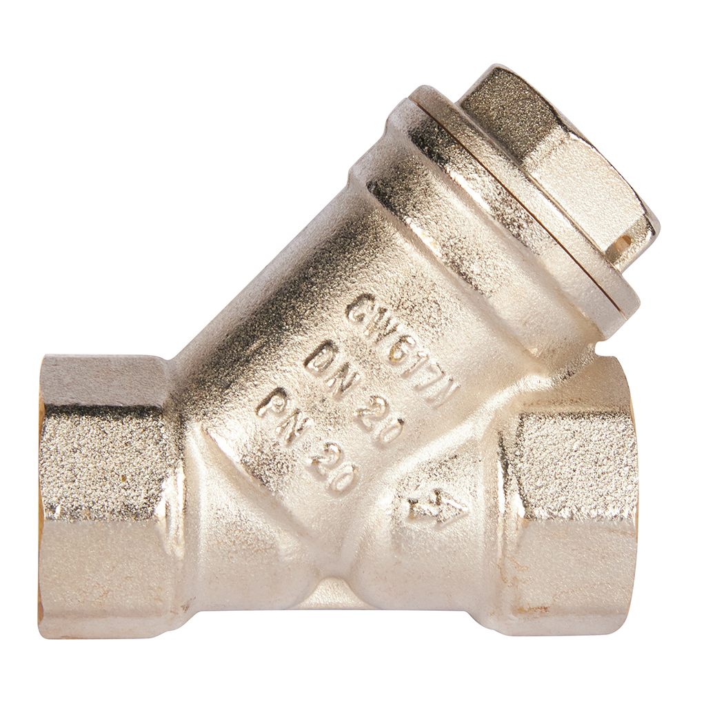 ROMMER 3/4" Фильтр грубой очистки косой 500 мкр.