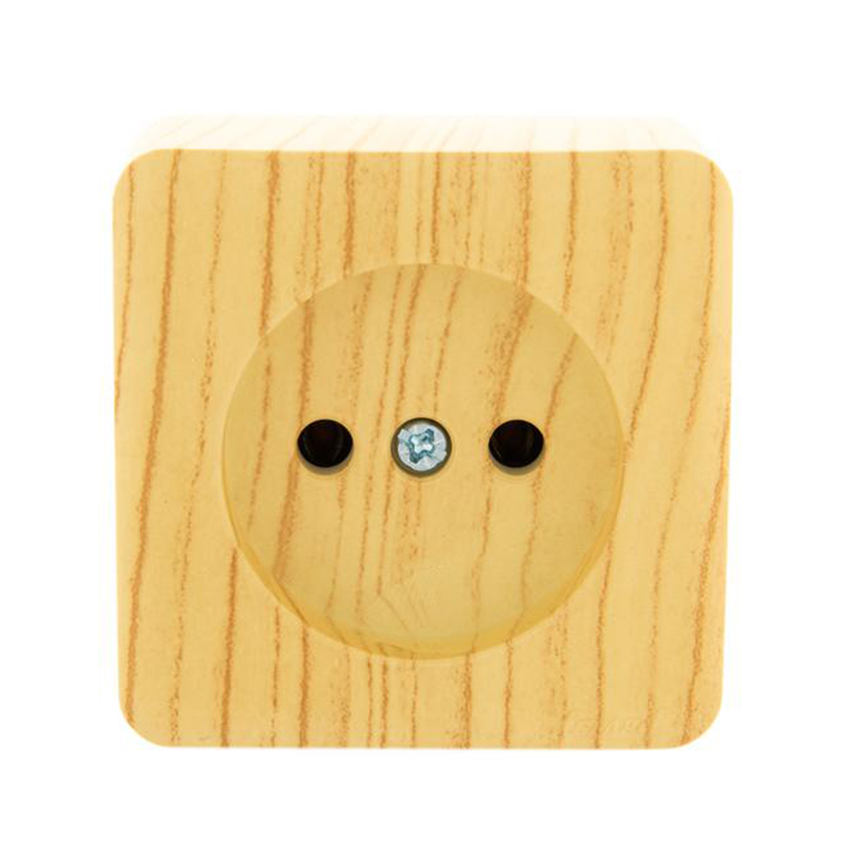 Розетка открыт. уст. "viola" 1 местн. (керамика) беленый дуб (1/12/144) "lezard" 751-5200-121