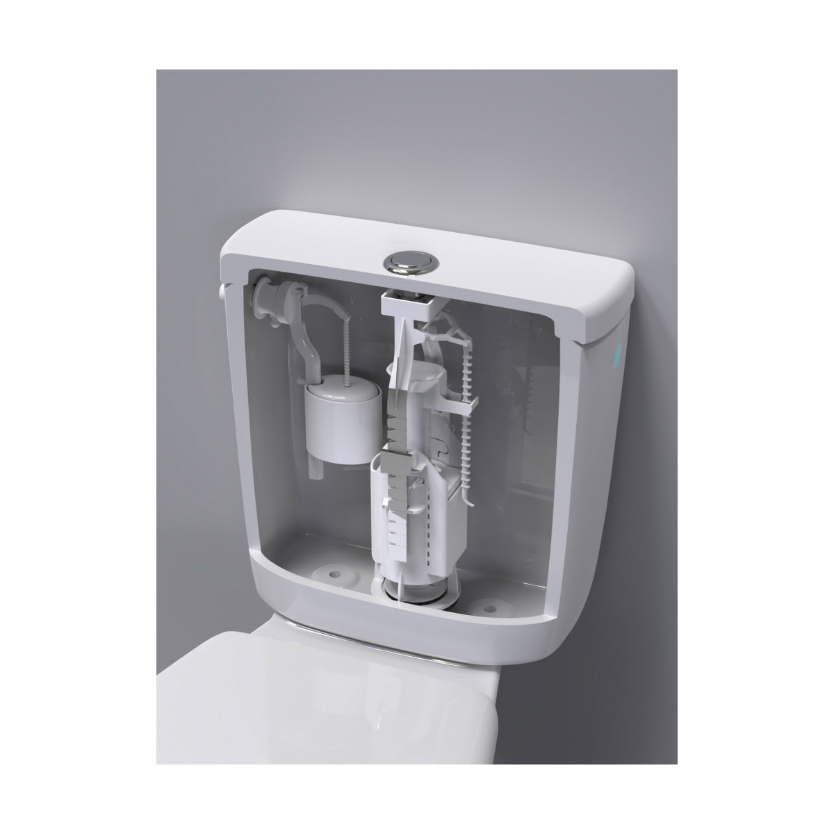 Арматура водосливная "eko 12" 1 кнопка, боковой подвод (1/18) "berges"