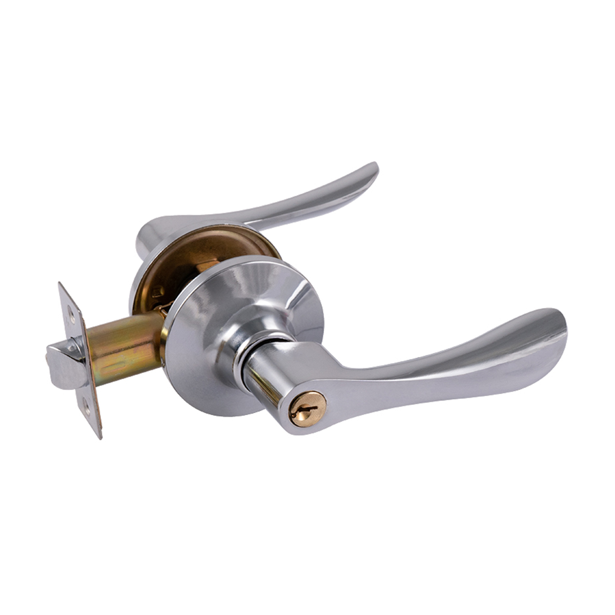 Защелка зв3-01 isparus (ключ/фиксатор) хром (1/20) "нора-м"